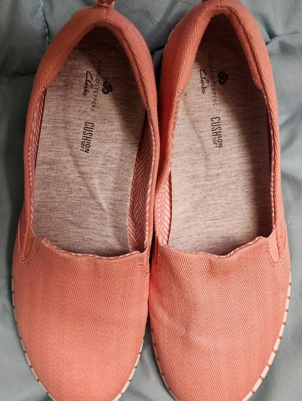 Clarks Women’s Coral Canvas Slip-On Flats